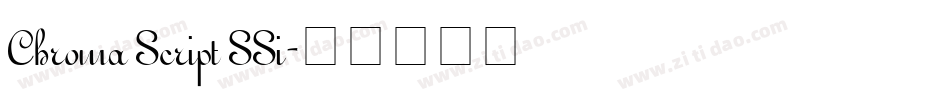 Chroma Script SSi字体转换